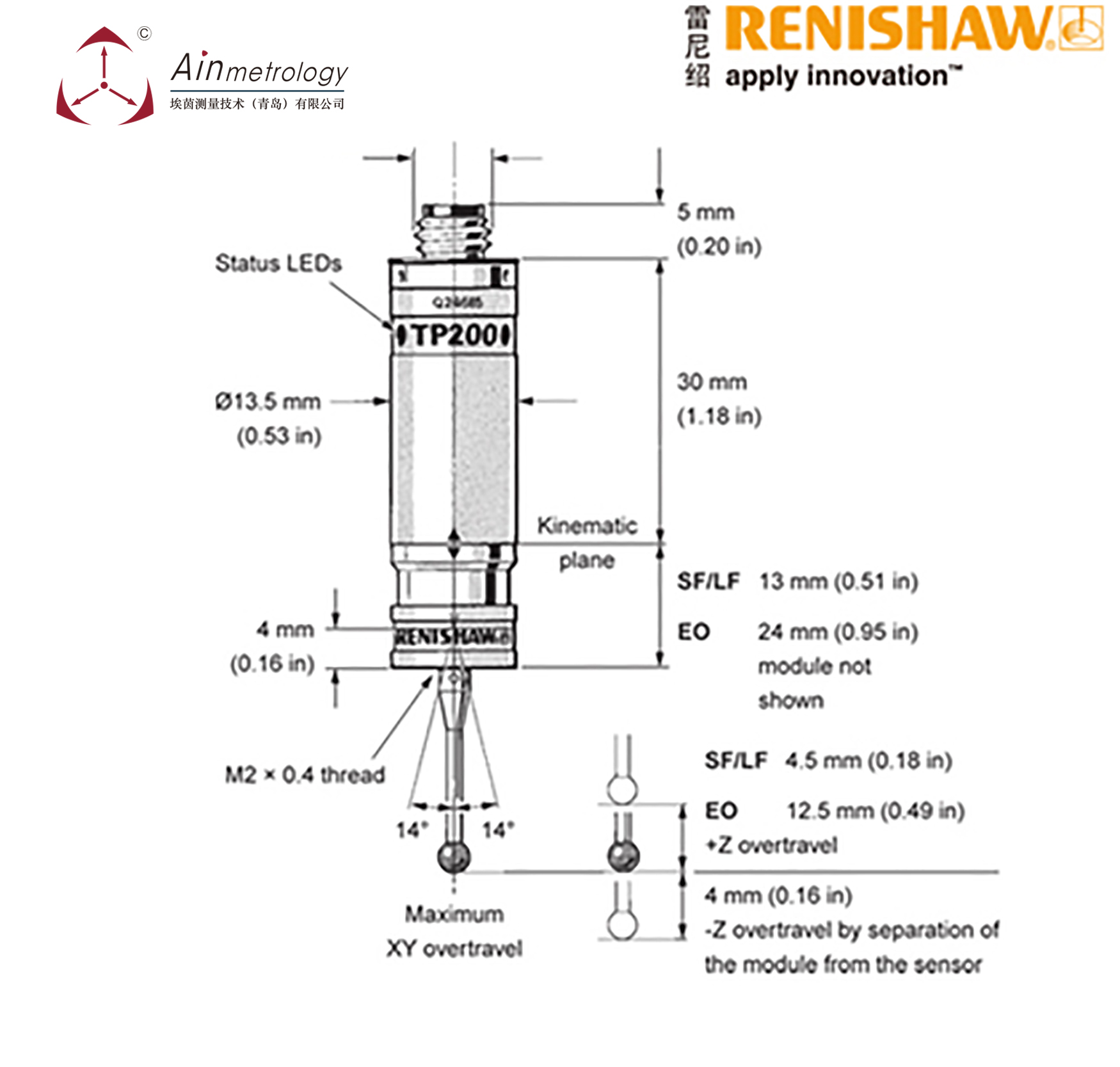  RENISHAW TP200 测头系统