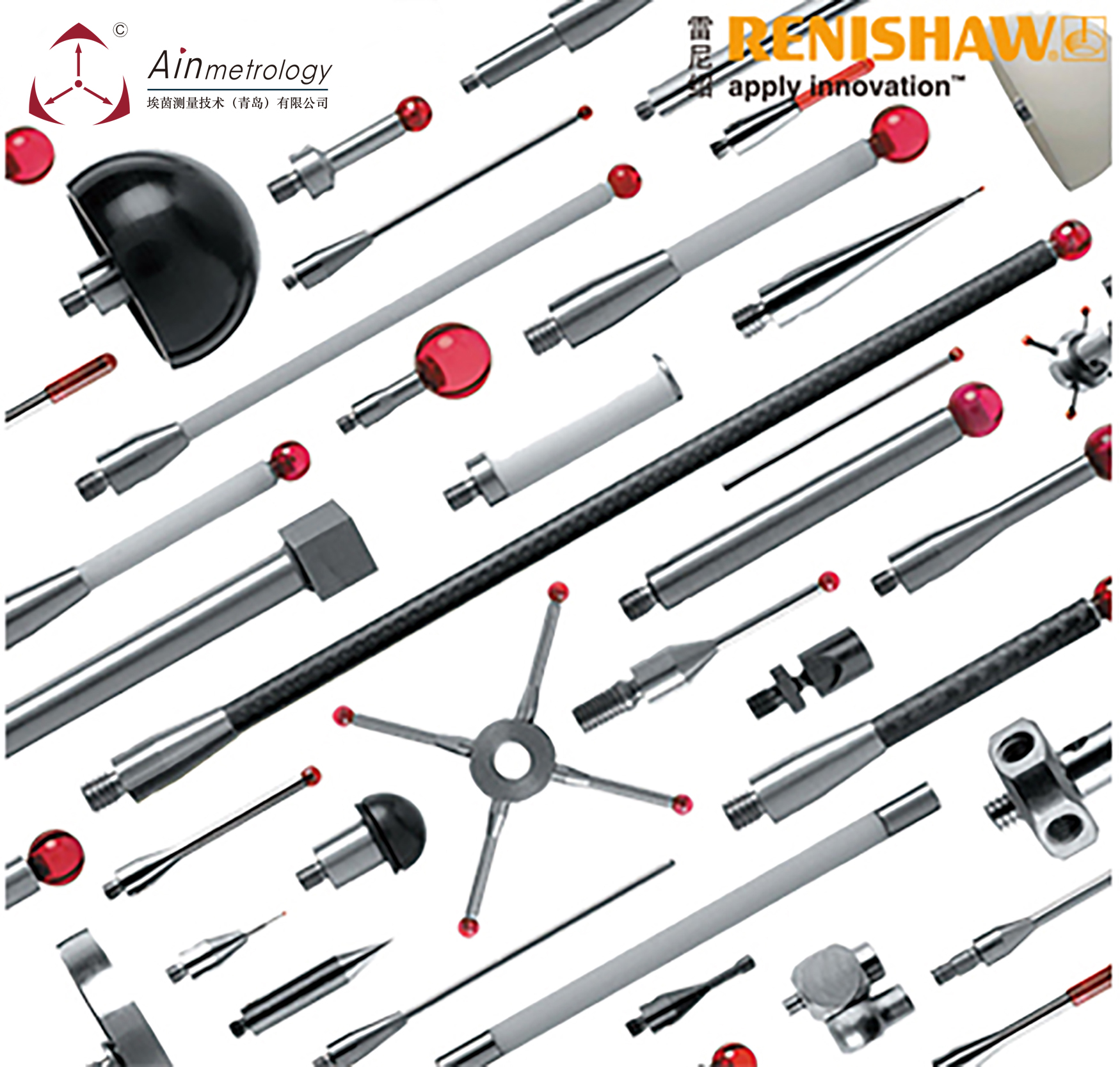 RENISHAW 常规三坐标测针货号及参数